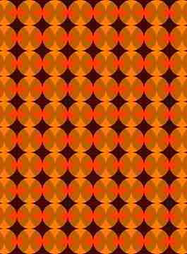 橙色背景重叠圆圈